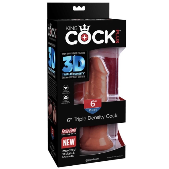 Фаллос King Cock Plus 6" Triple Density