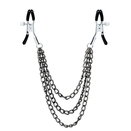 Зажимы на соски Notabu с тройной цепочкой