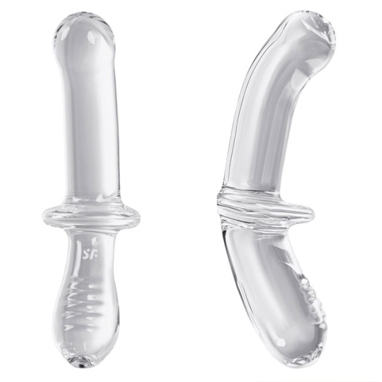 Фаллос из стекла Satisfyer Double Crystal