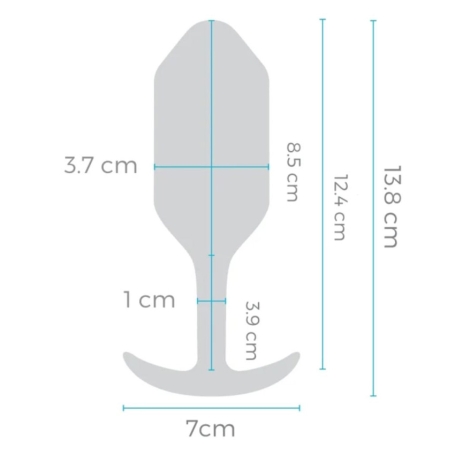 Вибро-пробка b-Vibe Snug Plug 3