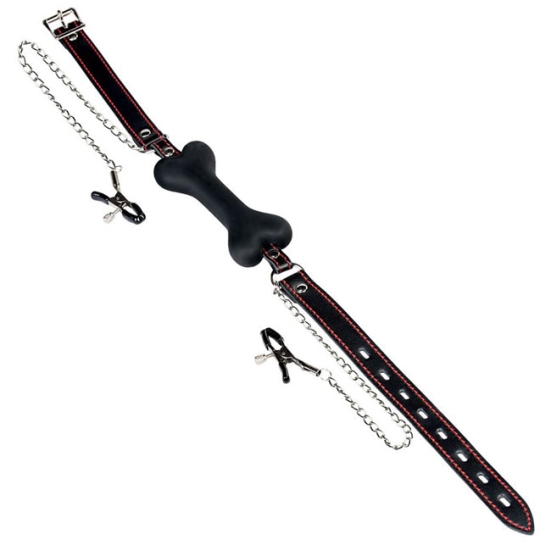 Кляп с зажимами ToyFa Theatre